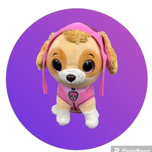 TY BEANIE BOOS 9" Skye PAW Patrol Sitting Nickelodeon Stuffed Plush Dog Puppy